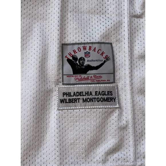 Philadelphia Eagles Wilbert Montgomery Throwback Jersey Mitchell & Ness Medium - Picture 5 of 5